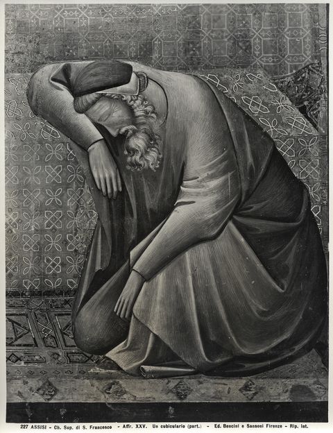 Bencini, Giulio/ Sansoni, Mario — Assisi - Ch. Sup. di S. Francesco - Affr. XXV. Un cubiculario (part.) — particolare
